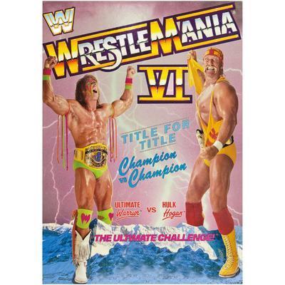 WWE WrestleMania Ultimate Warrior and Hulk Hogan Poster - Ungerahmt A2 Image