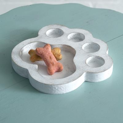 Paw Print Trinket Dish - Box of 4 - 6.5" x 6.5" x 0.75"