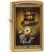 Zippo Industrial Machinery Skull With Top Hat SteamPunk Brass Lighter 28320