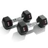 Sunny Health & Fitness Core Fit Hex Style Dumbbells 15-Pound (Pair) - SF-DB03-15
