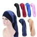 AYYUFE Hair Bonnet Wide Pure Color Imitation Silk Women Shower Hat for Hair Salon