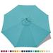 MASTERCANOPY 7.5ft Patio Umbrella Replacement Canopy Market Table Umbrella Canopy with 8 Ribs(7.5ft Turquoise)