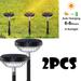 FashionMio 2 PCS Bright Solar Pathway Lights warm white LED Solar Lights Outdoor Solar Powered Garden Lights for Walkway Yard Backyard Lawn Landscape Decorative IP67 Waterproof Solar Path Lights