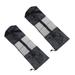 2PCS Yoga Mat Storage Bag Half Mesh Exercise Fitness Carrier Large Capacity Long Sling Bag for 6mm Yoga Mat Black