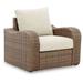 Signature Design by Ashley Casual Sandy Bloom Lounge Chair with Cushion Beige