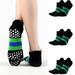 3Pairs Toe Socks Low Cut Five Finger Crew Socks Athletic No Show Soft Comfortable Breathable Running Yoga Socks For Woman(Black Feet(35-38cm))