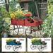 Amish Wagon Decorative Indoor/Outdoor Garden Backyard Planter Blue Gift Decor House