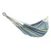 Winado 2-Person Brazilian-Style Polyester & Cotton Hammock Bed w/ Portable Carrying Bag Green Strip