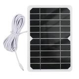 5W 5V Portable Solar Waterproof Solar Panel for Camping with USB for Charging Mobile Phones Fans Home