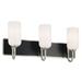 Solia 3 Light Bathroom Vanity Light in Brushed Nickel