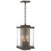 Kingston 18"H Soft Gold Accented Bronze Outdoor Lantern w/ Clear Shade