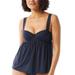 Michael Kors Swim | New Michael Kors Womens Size S Baby Doll Tankini Top Navy Blue Nwt | Color: Blue | Size: S