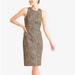 J. Crew Dresses | J Crew Sleeveless Leopard Print Sheath Dress Size 00 | Color: Black/Tan | Size: 00