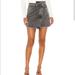 Free People Skirts | Free People Parker Wrap Demin Skirt Sz 25 | Color: Black/Gray | Size: 25