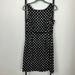 Kate Spade Dresses | Kate Spade Black White Polka Dot Grosgrain Sleeveless A-Line Dress Size 8 | Color: Black/White | Size: 8