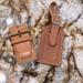 Louis Vuitton Accessories | Authentic Mini Louis Vuitton Luggage Tag And Poignet | Color: Tan | Size: Os