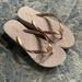 Michael Kors Shoes | Michael Kors Brand New Rose Gold Wedge Flip Flops | Color: Cream/Pink | Size: 8.5