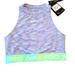 Nike Intimates & Sleepwear | Nike, Nike Pro, Nwt, Cropped Top, Slim Fit, Dri-Fit, Training, Women's Size Xs | Color: Green/Purple | Size: Xs