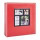 Artmag Picutre Photo Album 4x6 1000 Photos Leather Cover Family Photo Album Holds 1000 Horizontal and Vertical Photos 4x6 Black Pages (Red)