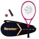 Senston Tennis Racket 27'' for Adults Aluminum Alloy Tennis Racquet Set with Premium Carry Case, Including 1 Overgrip + 1 Vibration Dampeners (Rose)