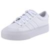 Sneaker ADIDAS SPORTSWEAR "BRAVADA 2.0 PLATFORM", Gr. 40,5, weiß (cloud weiß, cloud weiß, chalk weiß), Textil, sportlich, Schuhe, Design auf den Spuren des adidas Nizza