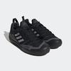Wanderschuh ADIDAS TERREX "TERREX SWIFT SOLO 2.0", Gr. 47, schwarz (core schwarz, grau three, grau six), Textil, Synthetik, sportlich, Schuhe