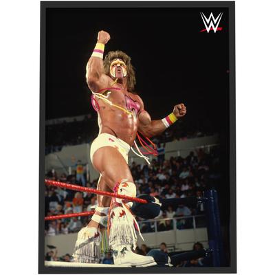 WWE Ultimate Warrior in Ring Poster - Gerahmt A3 Image