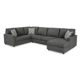 Brown Sectional - Signature Design by Ashley 139" Wide Sofa & Chaise Polyester | 35 H x 139 W x 89 D in | Wayfair 29004S1