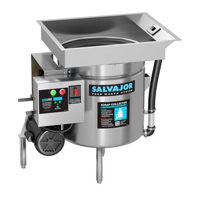 Salvajor S914 2301 Scrap Collector, Scrapping, Pre-Flushing & Disposer, 3/4 HP, 230/1 V, Stainless Steel