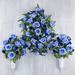 Primrue 3 Piece Set Multicolor Mixed Roses & Rose Buds Memorial Rose Vases Silk in Blue | 12 H x 11.5 W x 11 D in | Wayfair