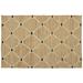 Black/White 84 x 60 x 0.5 in Area Rug - Rosecliff Heights Aurbree Geometric Handmade Loomed Area Rug in Beige/Black | Wayfair