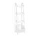 RiverRidge Home Amery 4-Tier 13in Ladder Shelf w/ Open Storage Organizer - White Manufactured in Brown/White | 45.31 H x 13 W x 13.31 D in | Wayfair