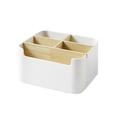 Creative Wood and Plastic Desktop Storage Basket Multi-compartment Storage Box Household Organizer for Home Office