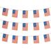 2 packs of 60pcs in total American flag Independence Day Banner Flag Outside for Patriotic Events Sports Bars Decorations - square