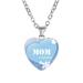 KIHOUT Heart Pendant Necklace Engraved With MOM Mother Plot Gift Love Accessories Clearance