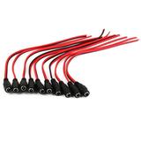 10Pack Female Connectors 5.5*2.1mm DC Power s Cable ( & negative) for Led Driver