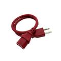 Kentek 2 FT Red AC Power Cable Cord For MACKIE THUMP Series TH-12A 2-Way Powered Loudspeaker