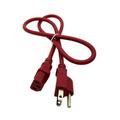 Kentek 3 FT Red AC Power Cable Cord For MACKIE THUMP Series TH-12A 2-Way Powered Loudspeaker