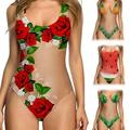 Archer Women Summer Sexy Stretchy Monokini One-piece Swimsuit Swimwear Bathing Suit