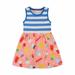 Baby Deals!Toddler Girl Clothes Clearance Reduced Girls Dresses Baby Girl Clothes Baby Girls Summer Cartoon Printing Sleeveless Knitted Cotton Round Neck Dress Lovely Children Girl Dresses Sundress