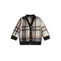 Peyakidsaa Toddler Baby Boys Casual Jacket Long Sleeve Button Closure Plaid Fall Outwear
