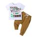 Baby Boy Young Wild and Three Outfit 3 Years Old 3rd Birthday Boy Cake Smash Outfit