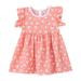 Girls Toddler Dresses Summer Dress Ruffled Sleeves Floral Princess Dress Casual Dress Fashion For 2-3 Years