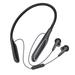 Audio Headphones Wi Bluetooth Neck Hanging Wireless Sports Headphones With Microphone 4 Hours Stereo Bass Earphones Buds Auto Connect Flat Cable Earbuds