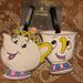 Disney Storage & Organization | Disney Set 2 Luggage Tags Beauty And The Beast Mrs Potts And Chip New | Color: White | Size: Os