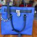 Michael Kors Bags | Michael Kors Hamilton Large Tote Blue Euc | Color: Black/Blue | Size: Large