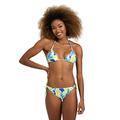 arena Allover Damen Triangel-Bikini, Schnelltrocknender Zweiteiler mit Recyceltem Stretch-Material, Damen-Zweiteiler mit Trägern und Herausnehmbaren Cups, Top und Slip mit Riemen