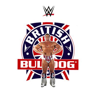 WWE British Bulldog Graphic Poster – ungerahmt A3 Image