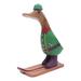 August Grove® Athal Elf Duck Figurine Wood in Brown/Gray/Green | 7.75 H x 7 W x 10.24 D in | Wayfair 8EFB1BA93E454F6B838008001FA581EF