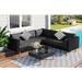 George Oliver 2 Piece Sectional Seating Group w/ Cushions | Outdoor Furniture | Wayfair D821137C9E9C4794BDCDFCAE9D5E5A68